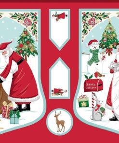 Makower UK Dear Santa Stocking Panel, lovestitching.co.uk,