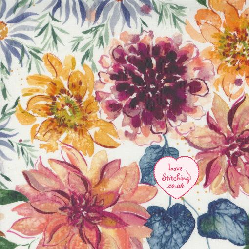 Moda Floribunda Patchwork Fabric by Create Joy Project, available at lovestitching.co.uk