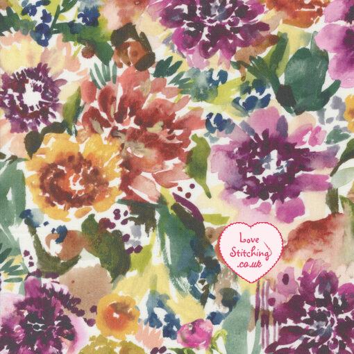 Moda Floribunda Patchwork Fabric by Create Joy Project, available at lovestitching.co.uk