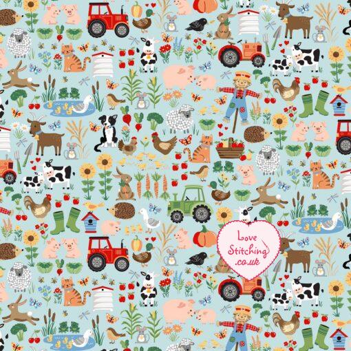 Makower Fun on the Farm 100% Cotton Patchwork Fabric