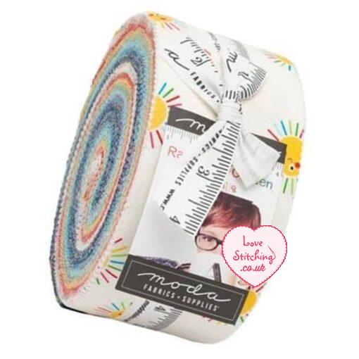 Rainbow Garden Jelly Roll by Abi Hall available at lovestitching.co.uk